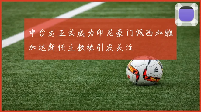 申台龙正式成为印尼豪门佩西加雅加达新任主教练引发关注